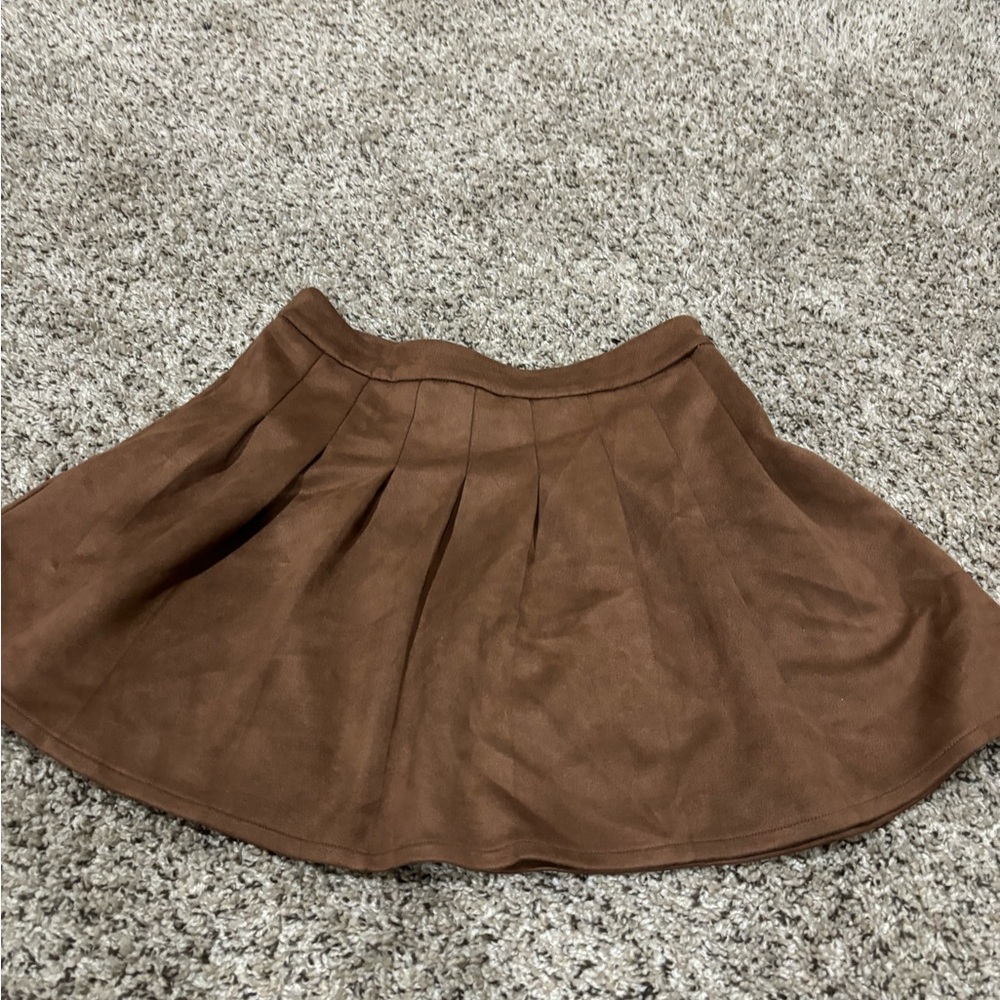 Brown Mini Skirt